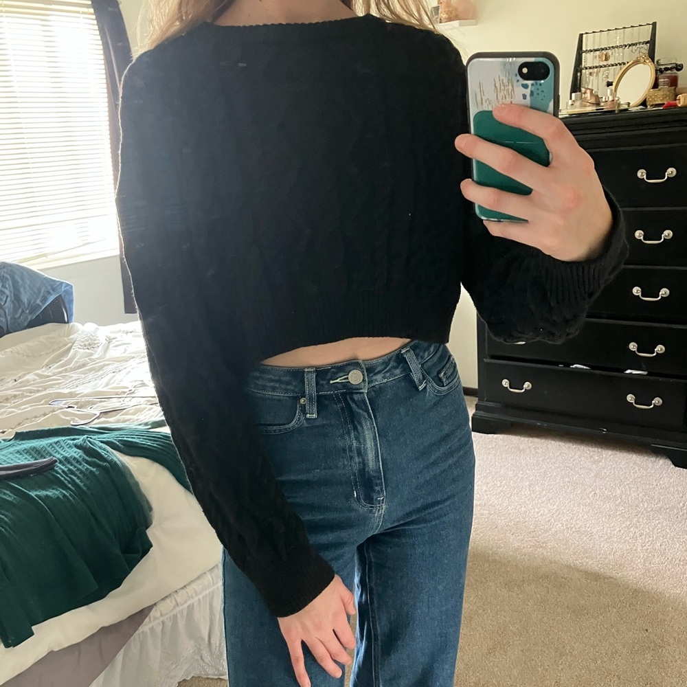 ASOS Cropped black sweater